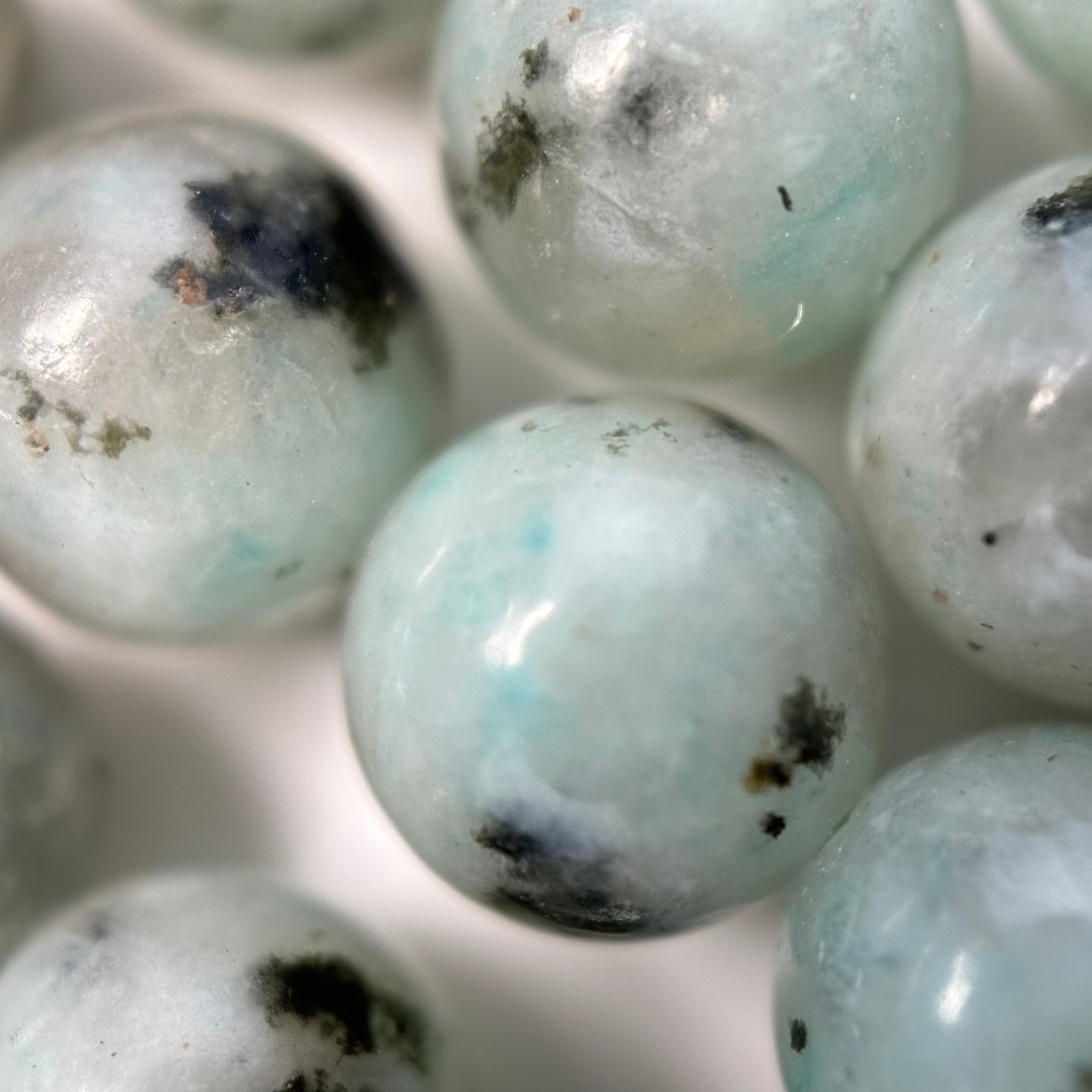 Kiwi Jasper Polished Round Beads image 1