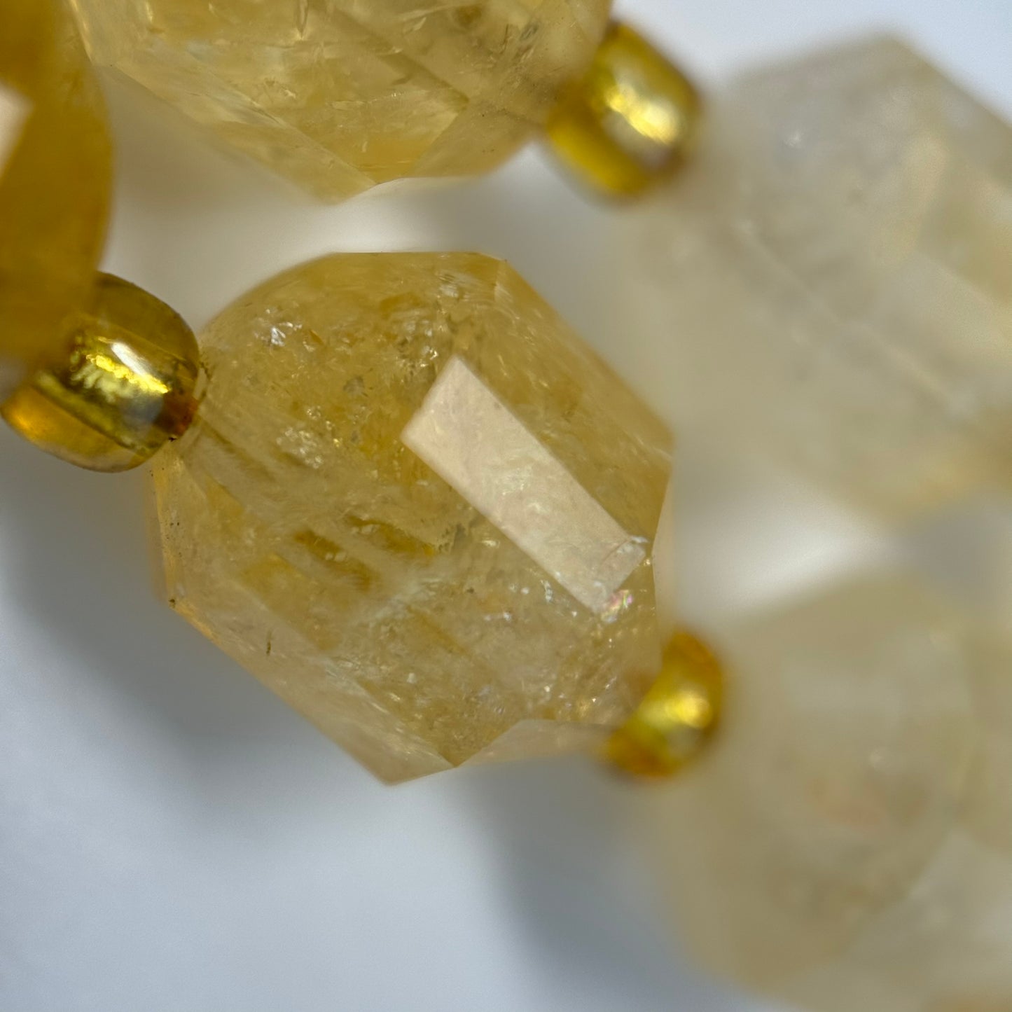 Citrine Dodecahedron Beads image 4
