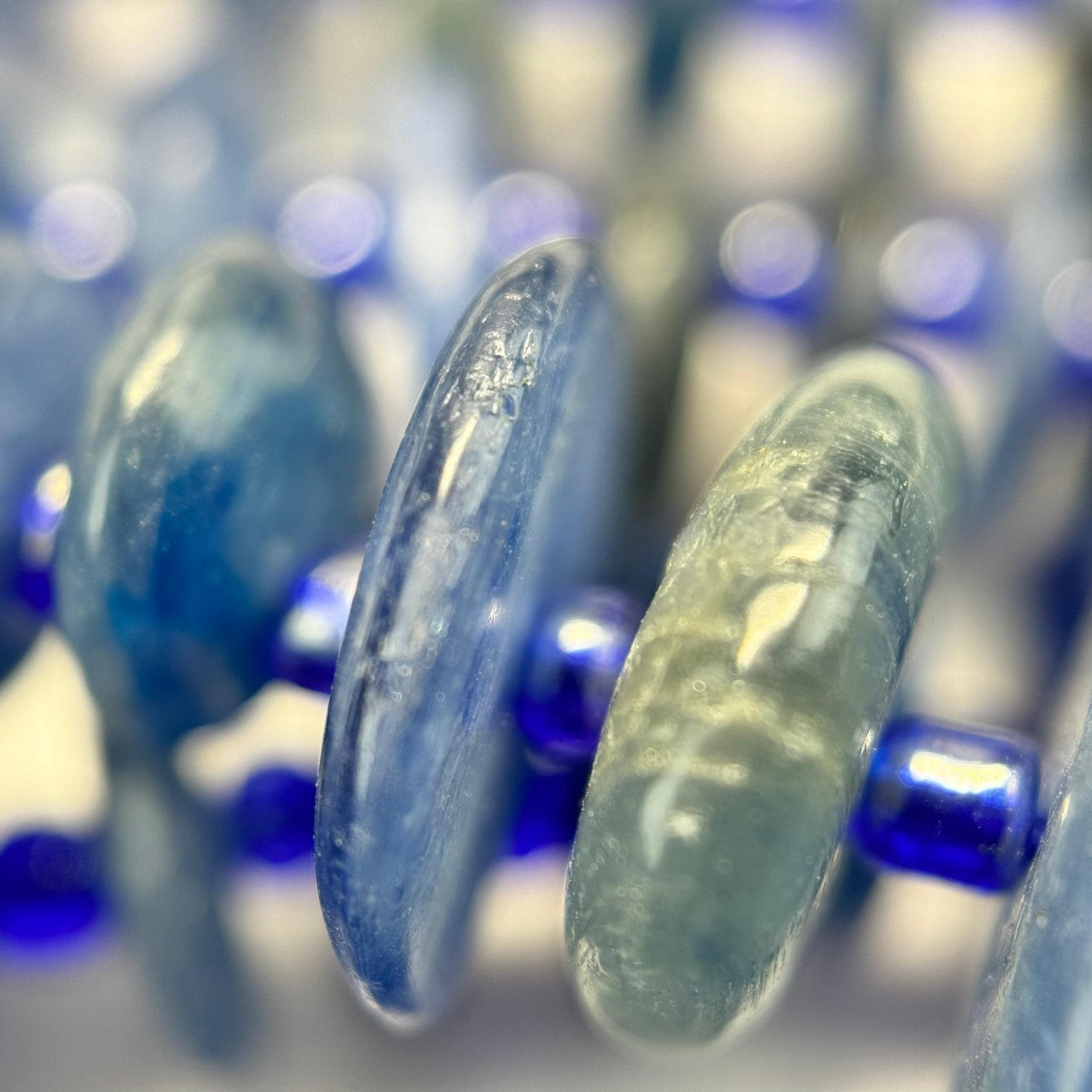 Dyed Kyanite Polished Blade Beads image 7