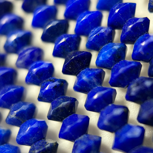 Lapis Lazuli Faceted Space Ship Shape (AAA Quality)