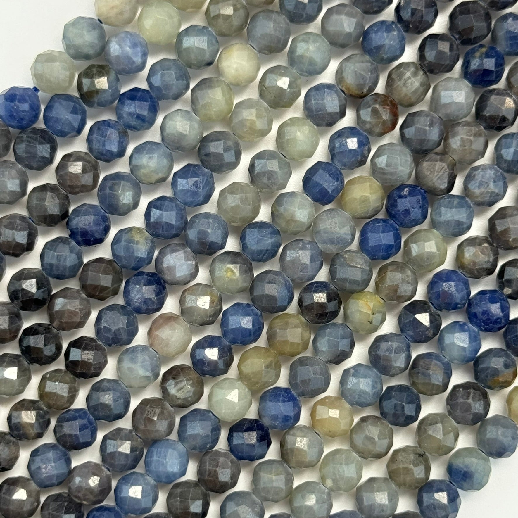 Natural Sapphire Faceted Round Beads image 14
