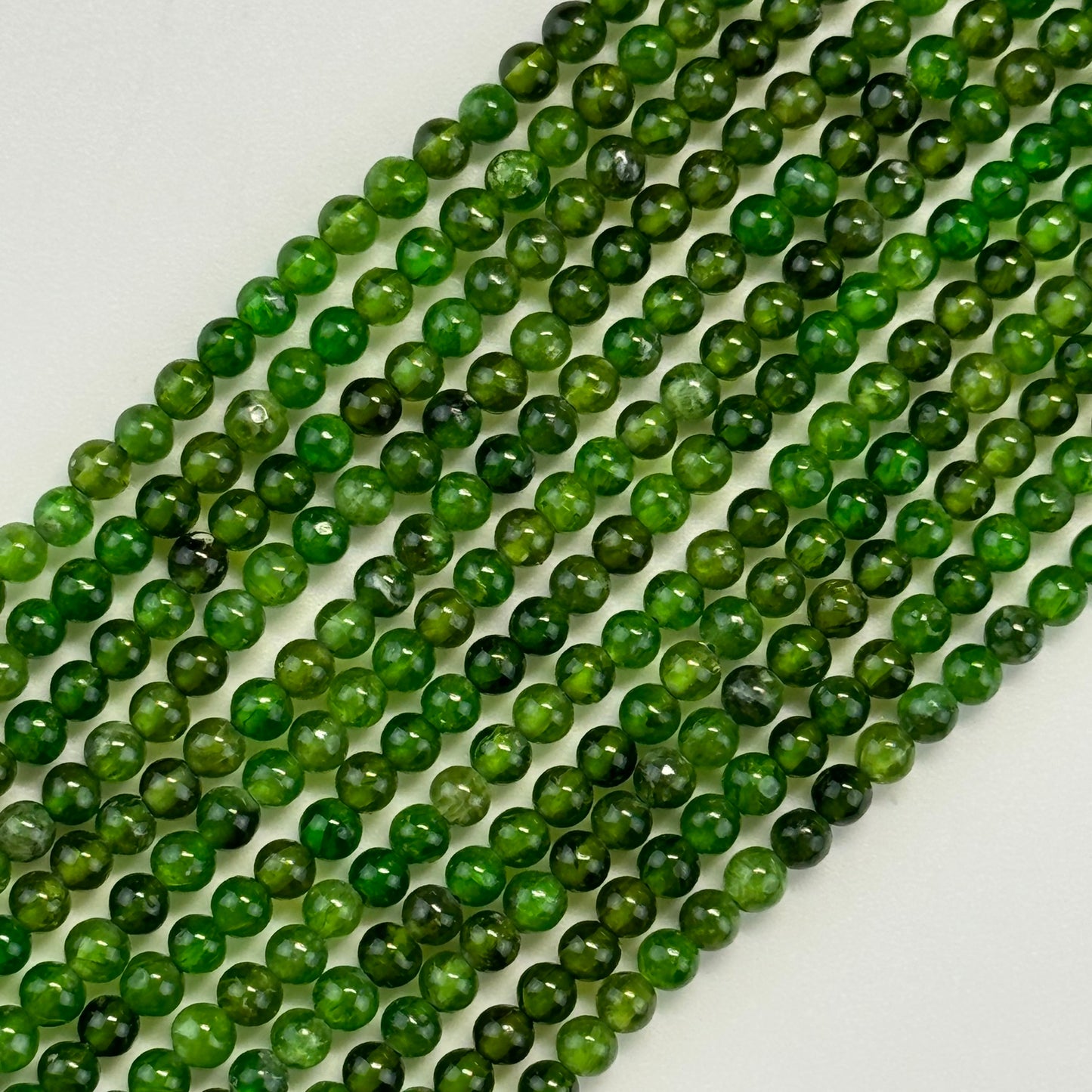 Diopside AAA Polished Round Beads image 14