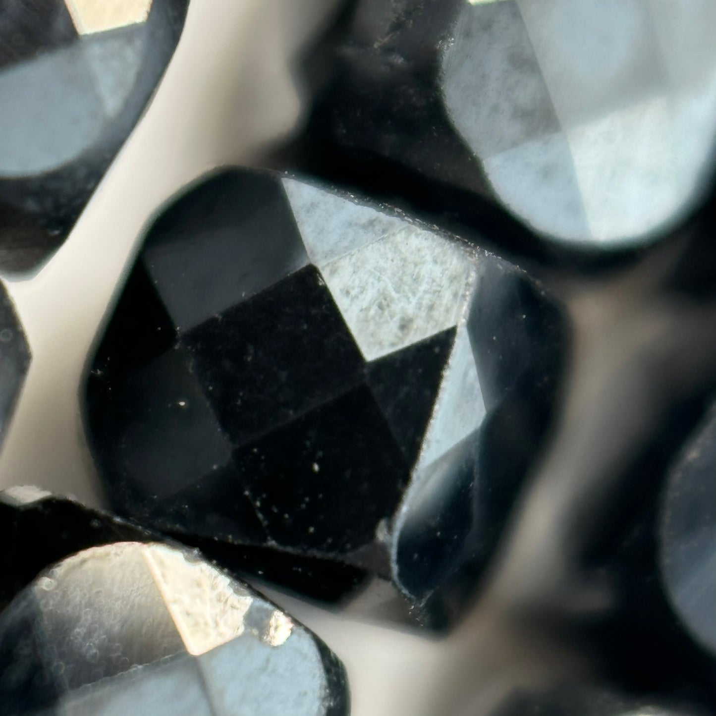 Black Spinel Square Beads image 3