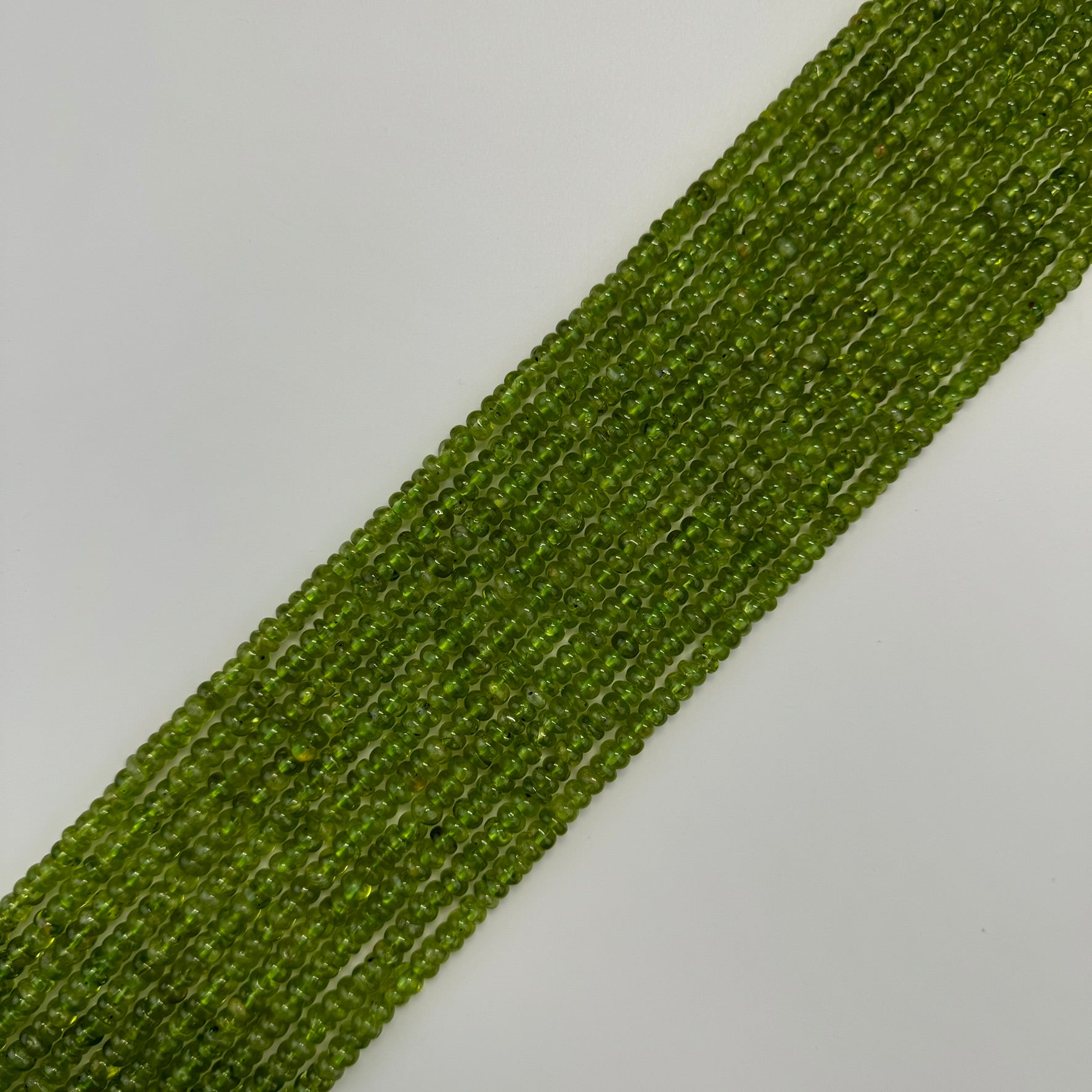 Peridot AA Rondelle Polished Beads image 3