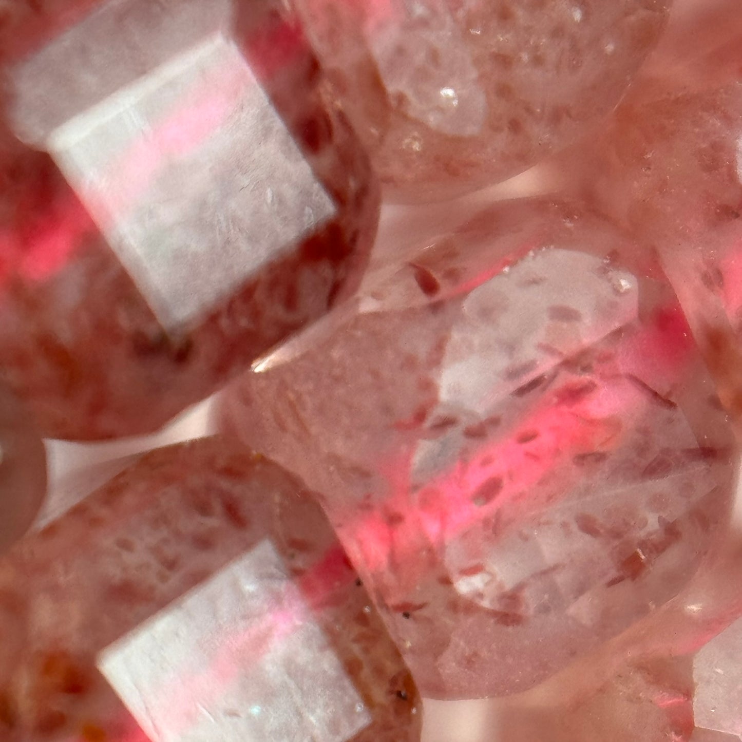 Strawberry Quartz Square Beads image 6