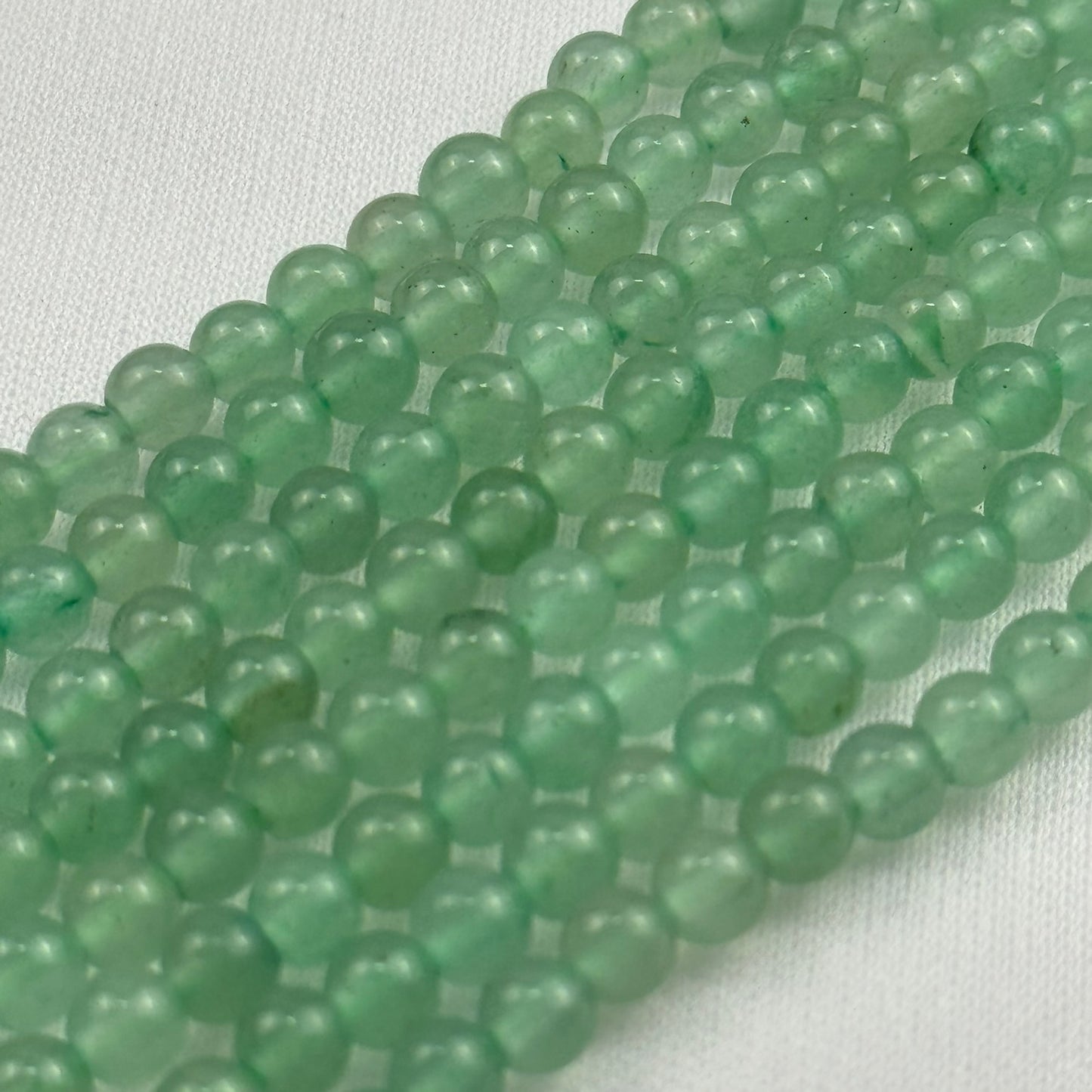 Green Aventurine Polished Round Beads image 5