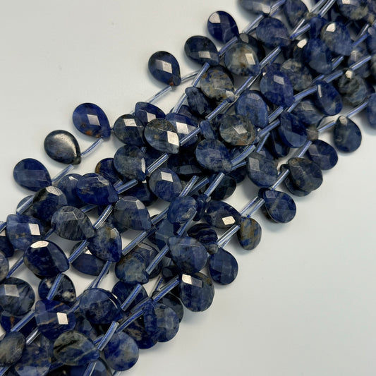 Sodalite Faceted Pear Shape Beads