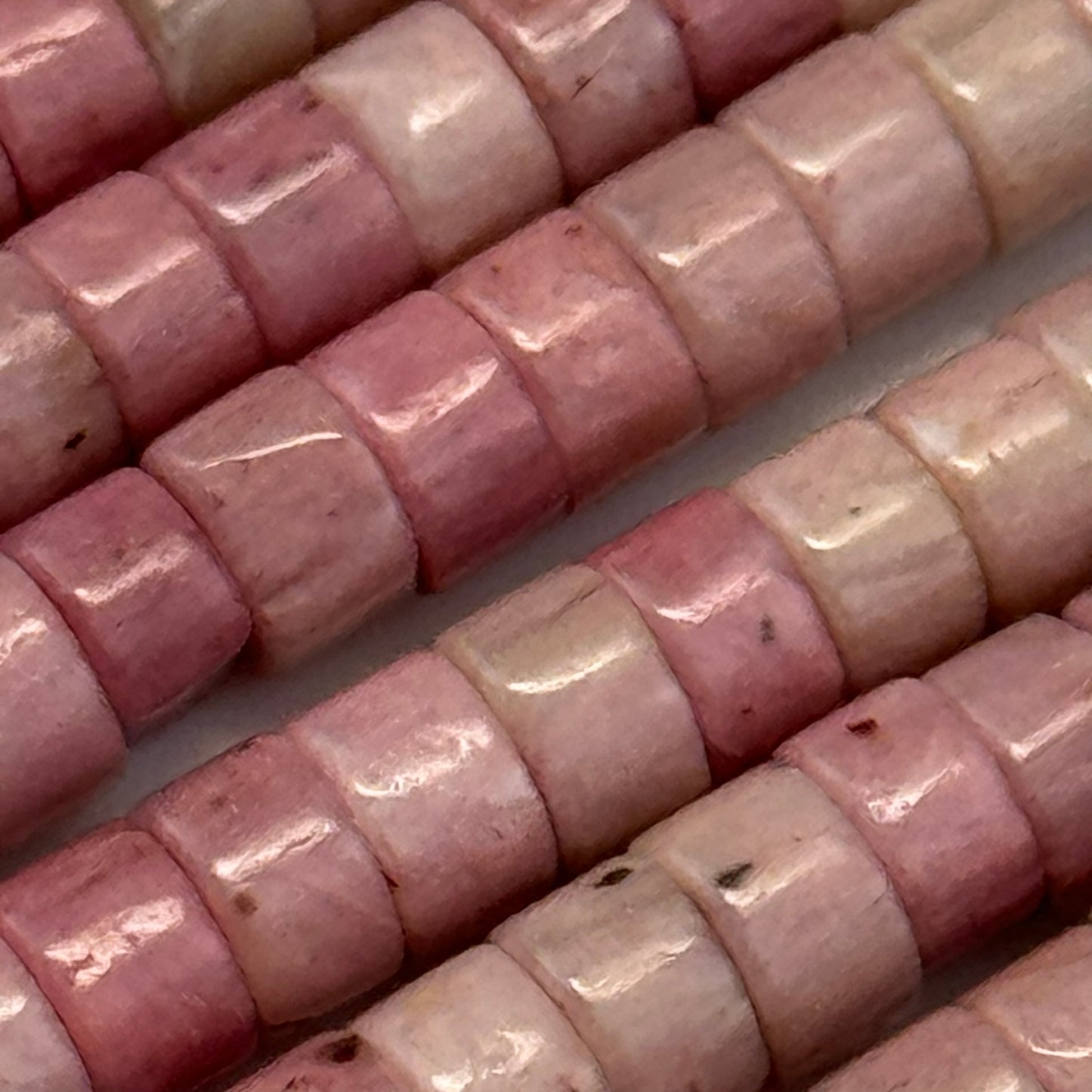 Rhodonite Heishi Beads (A Quality) image 5
