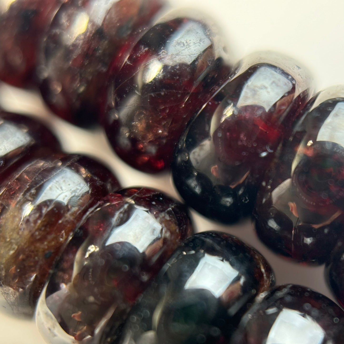 Pyrope Garnet Rondelle Polished Beads image 4