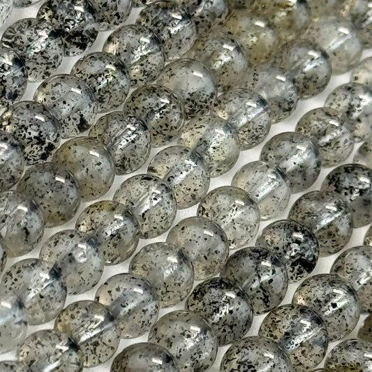 Mica Quartz Polished Round Beads