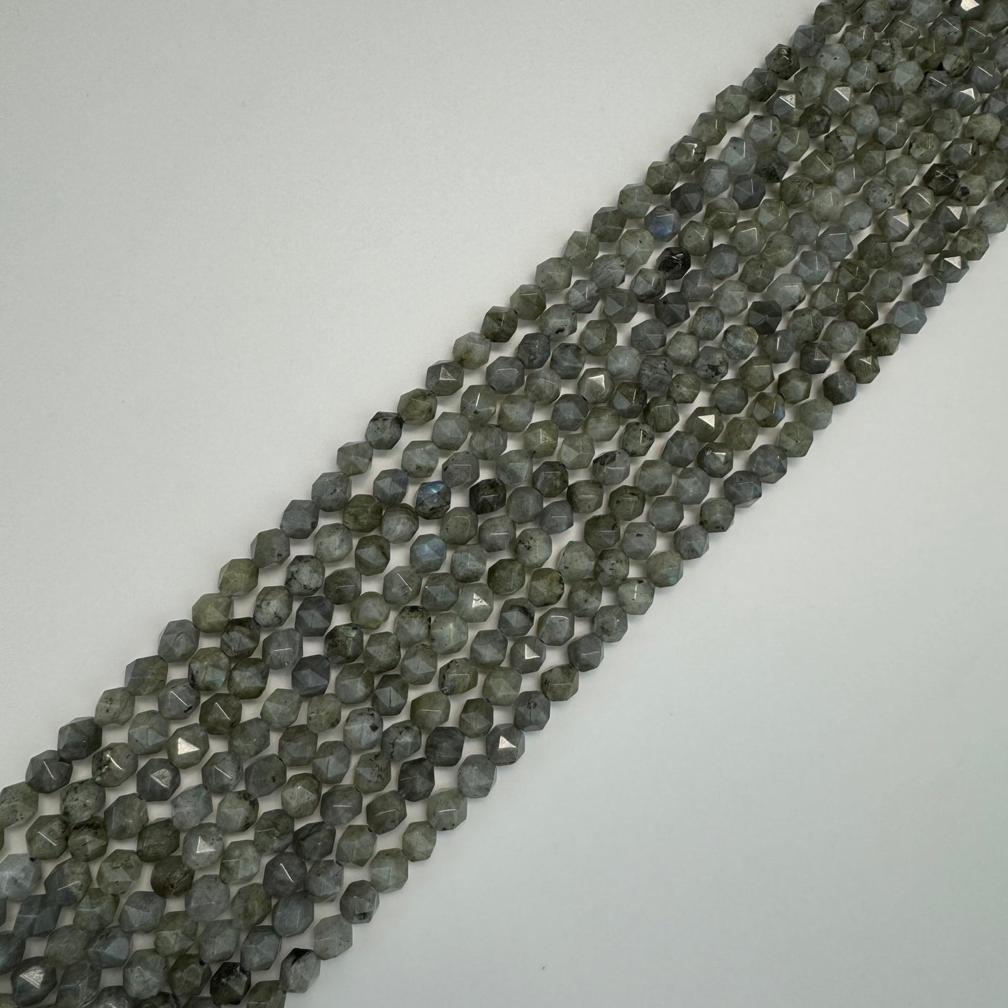 Labradorite Faceted Diamond Cut Beads image 3
