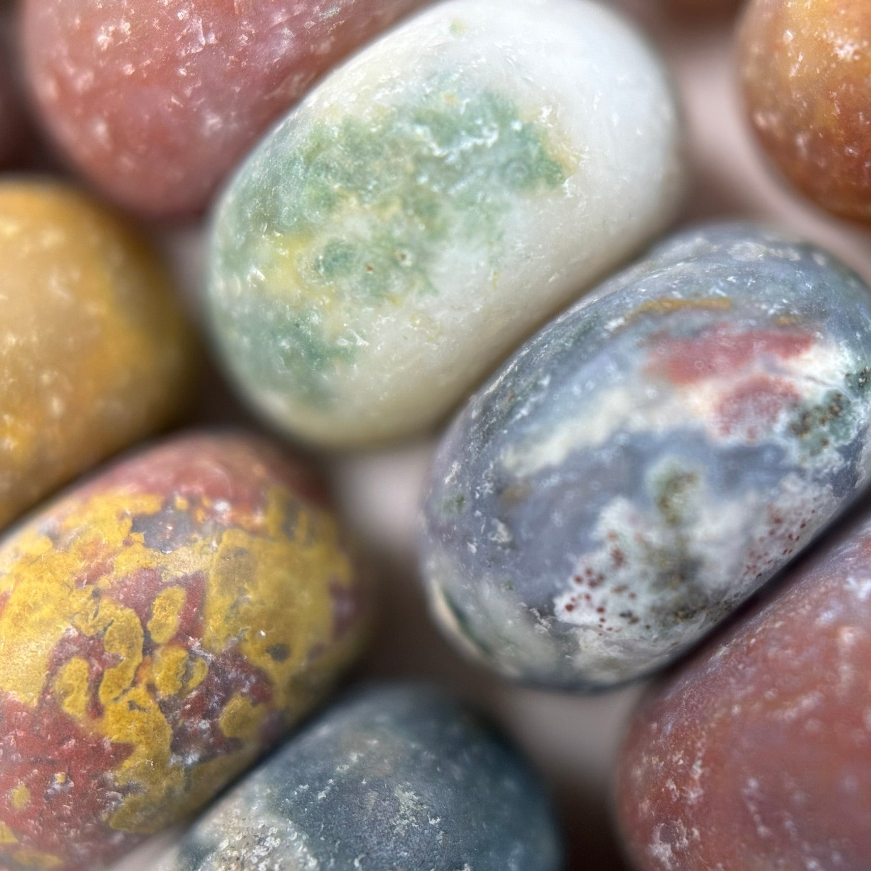 Mexican Ocean Jasper Rondelle Beads image 4