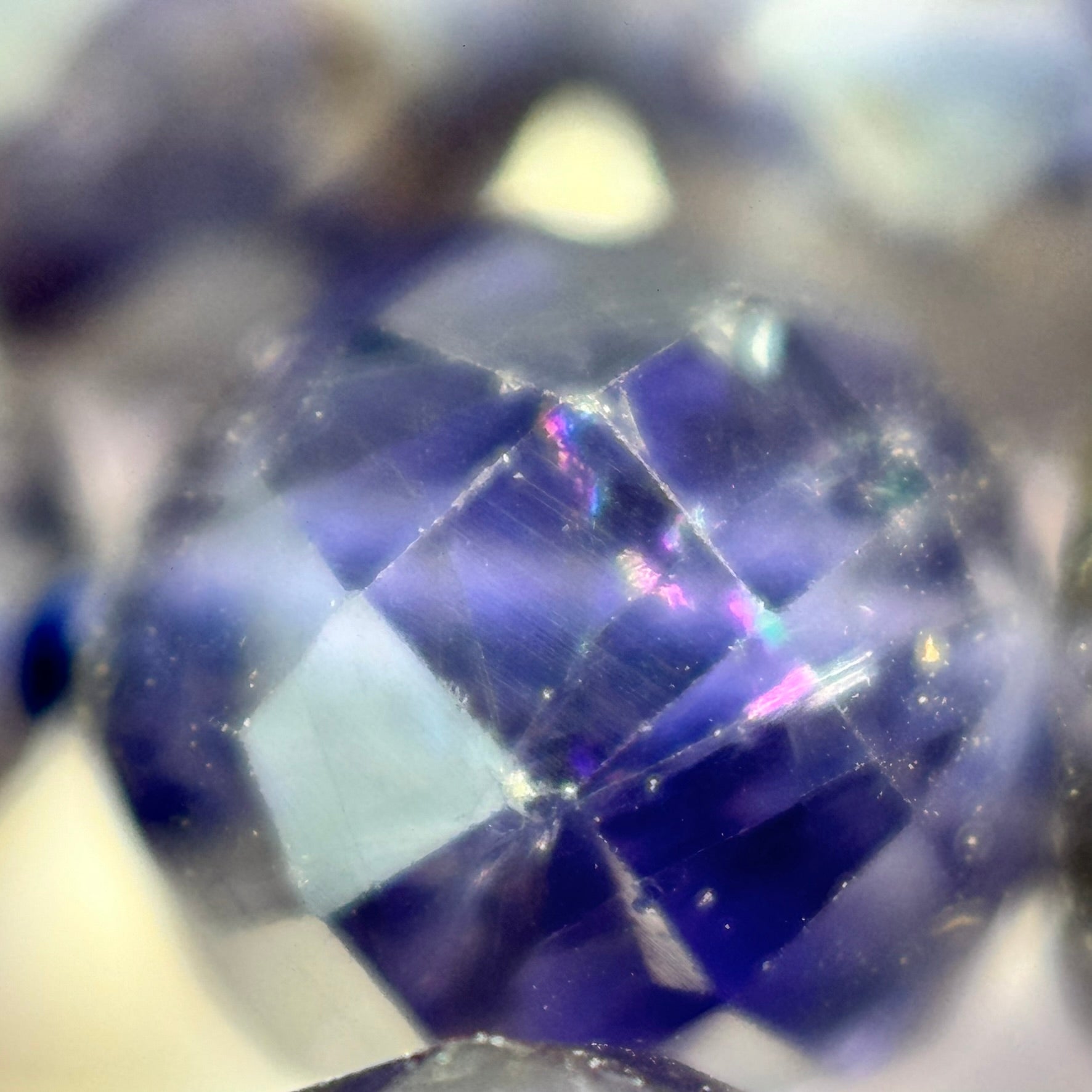 Iolite stone Faceted Round Beads Faceted Round Beads image 7