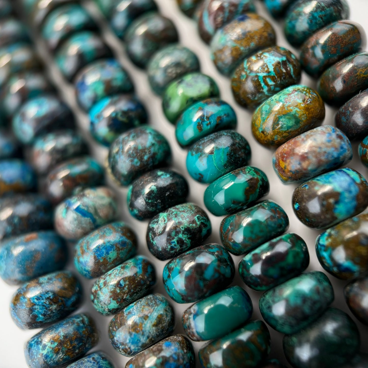 Shattuckite Rondelle Polished Beads- Most Rare Gemstone image 3