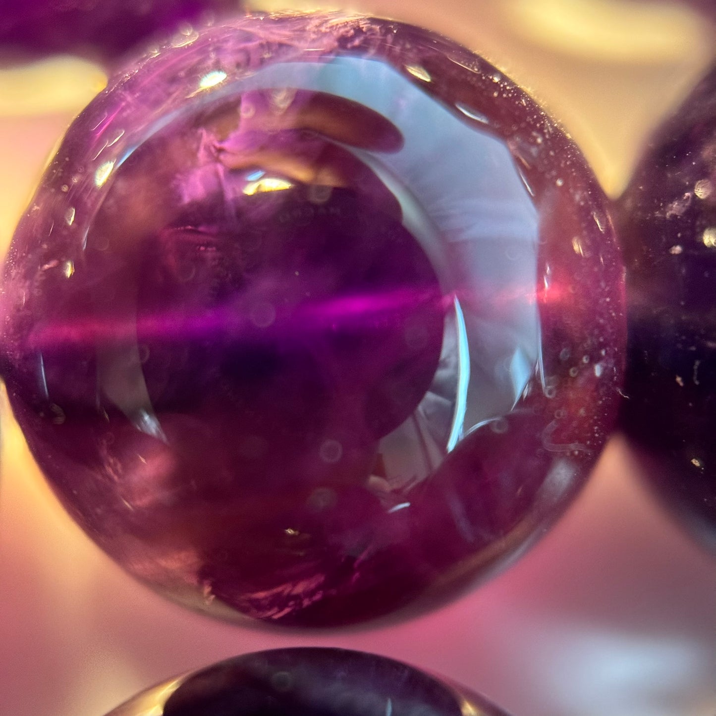 Natural African Amethyst Polished Round Beads image 8