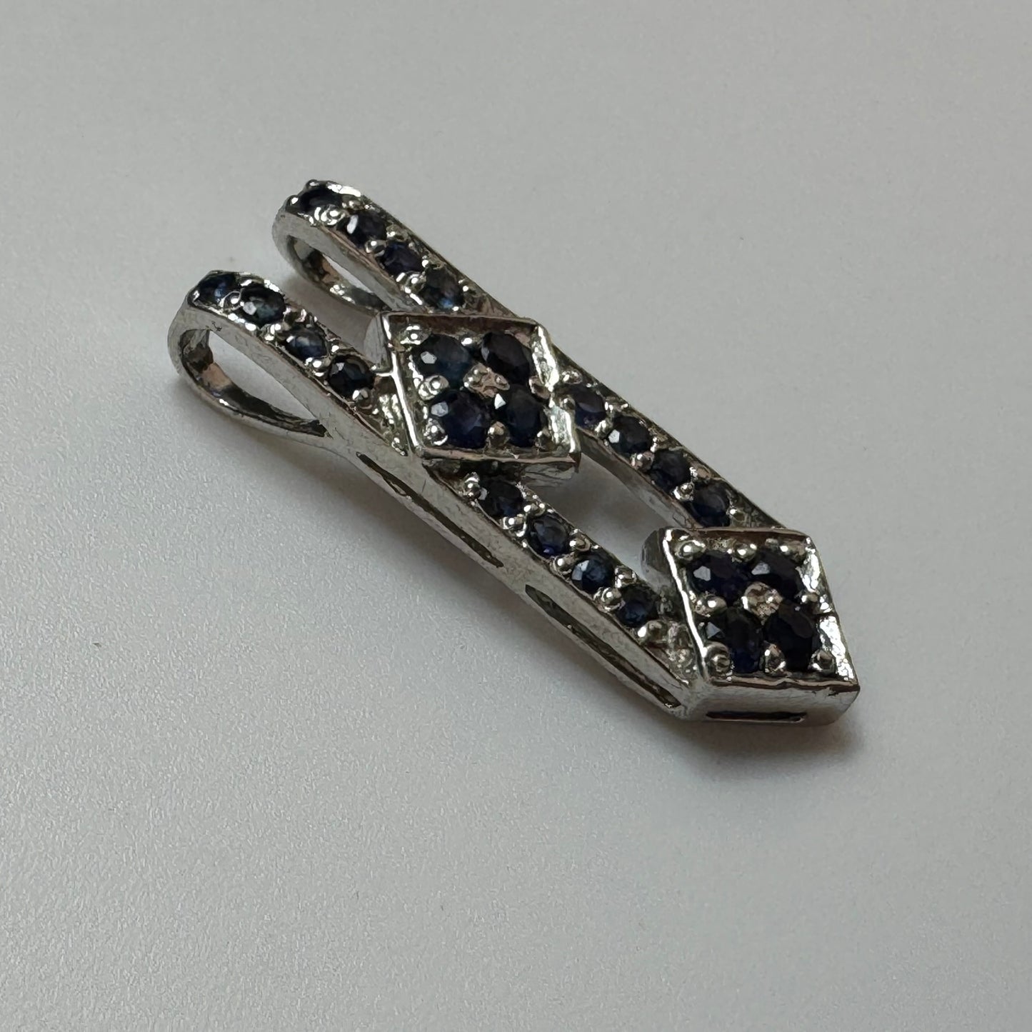Sapphire Pendant in 925 Sterling Silver image 4