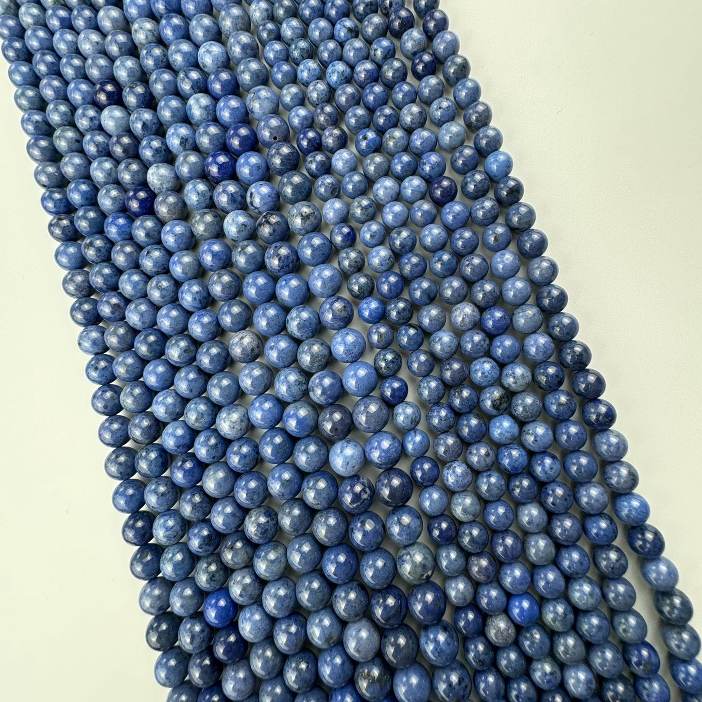 Dumortierite AA Polished Round Beads image 6