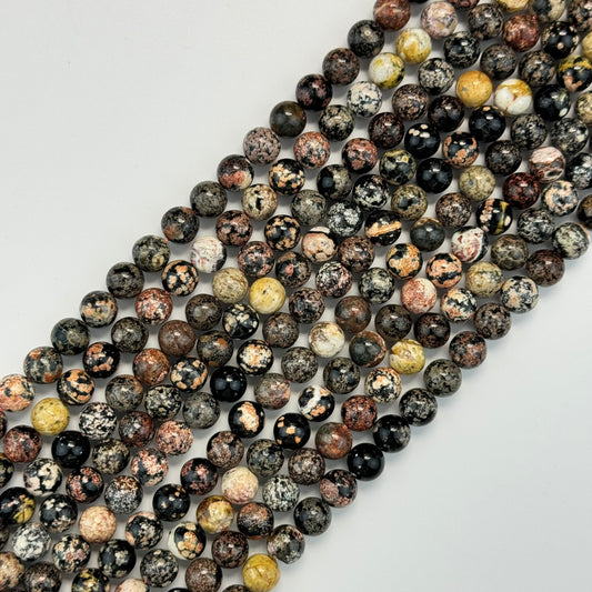 Blossom Jasper Polished Round Beads image 0