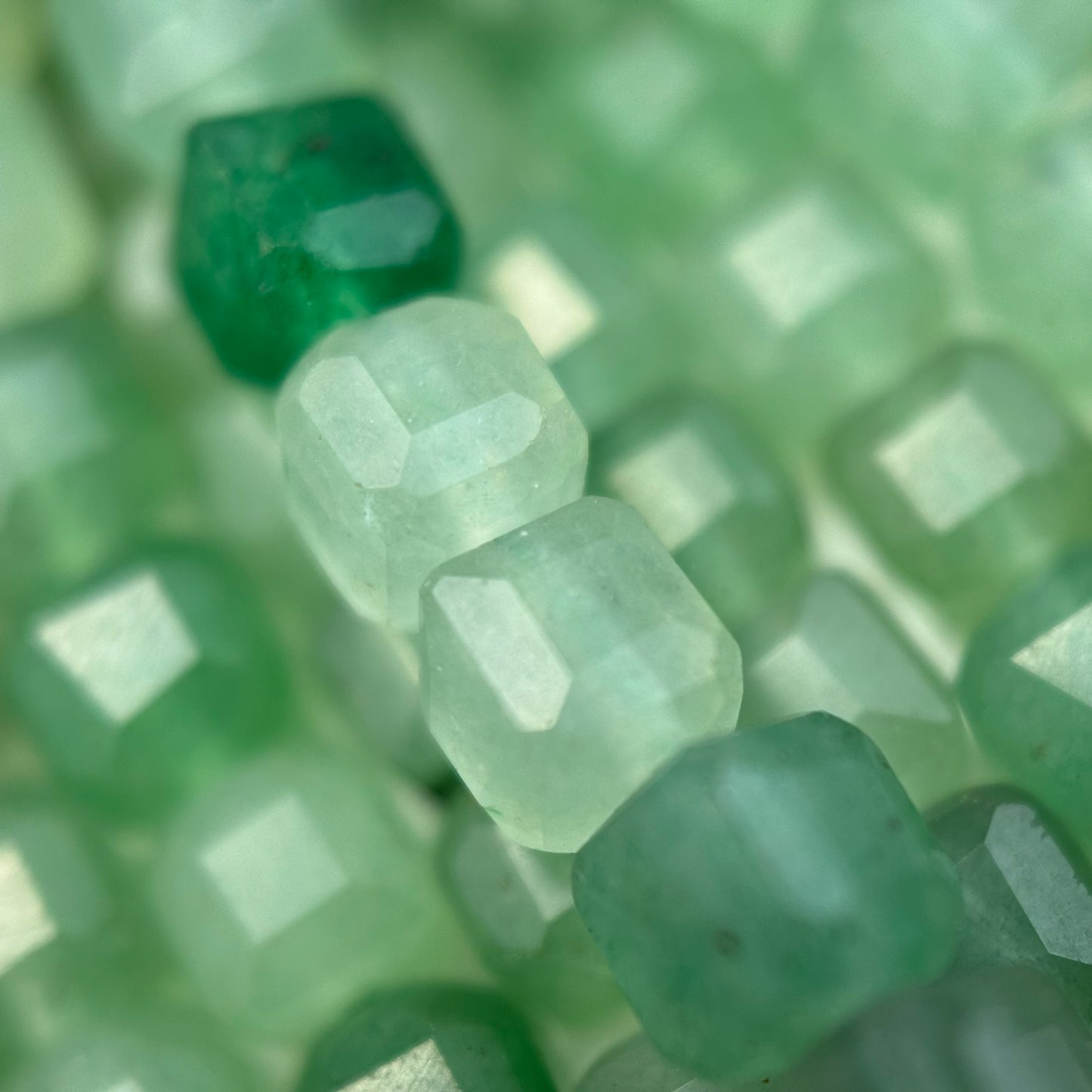 Aventurine Quartz Square Beads image 7