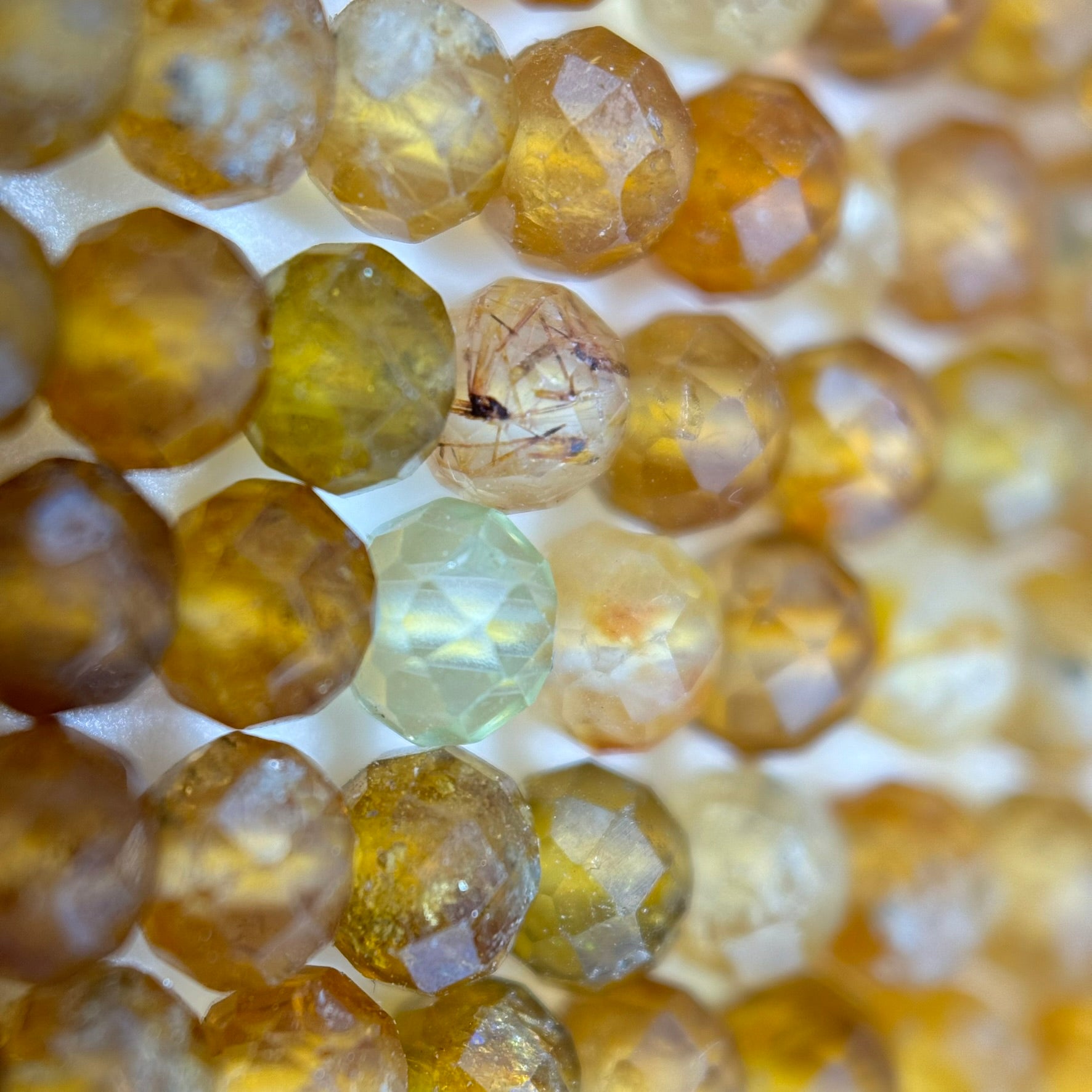 Faceted Tourmaline Rondelle Beads (4x3mm) image 4