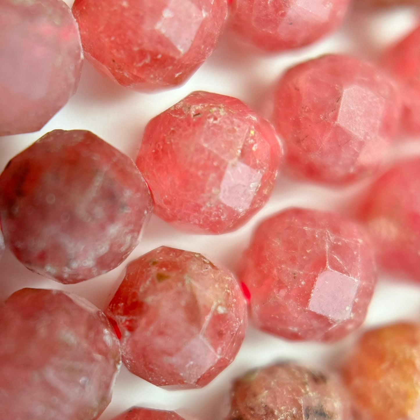 Rhodonite Faceted Round Beads (AA Quality) image 7