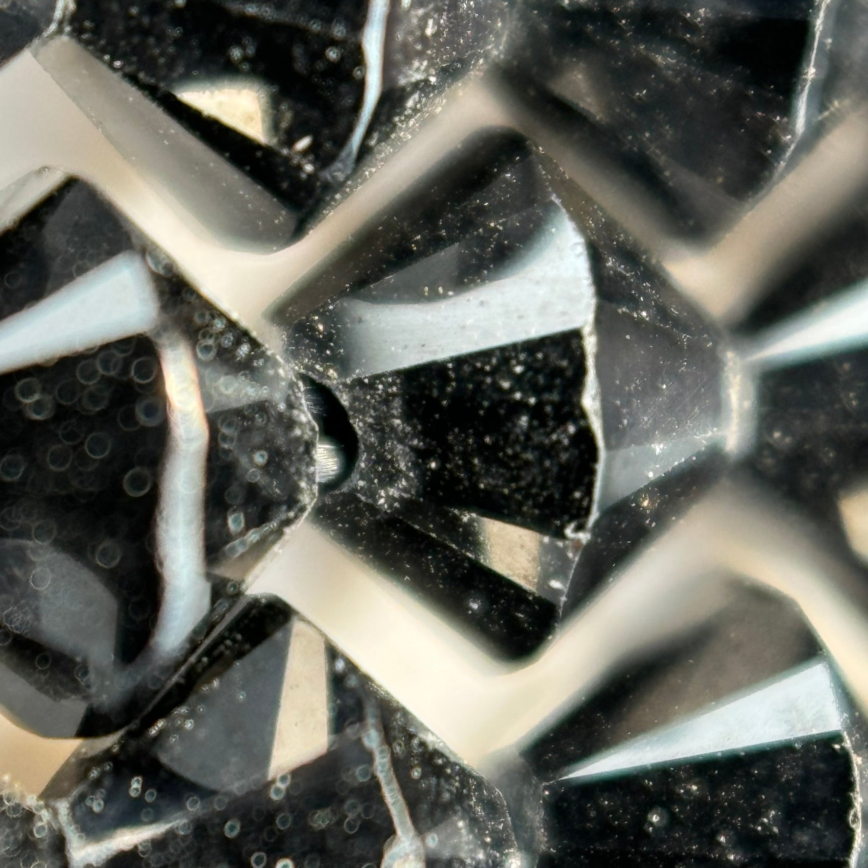 Black Spinel Space Ship Beads image 4