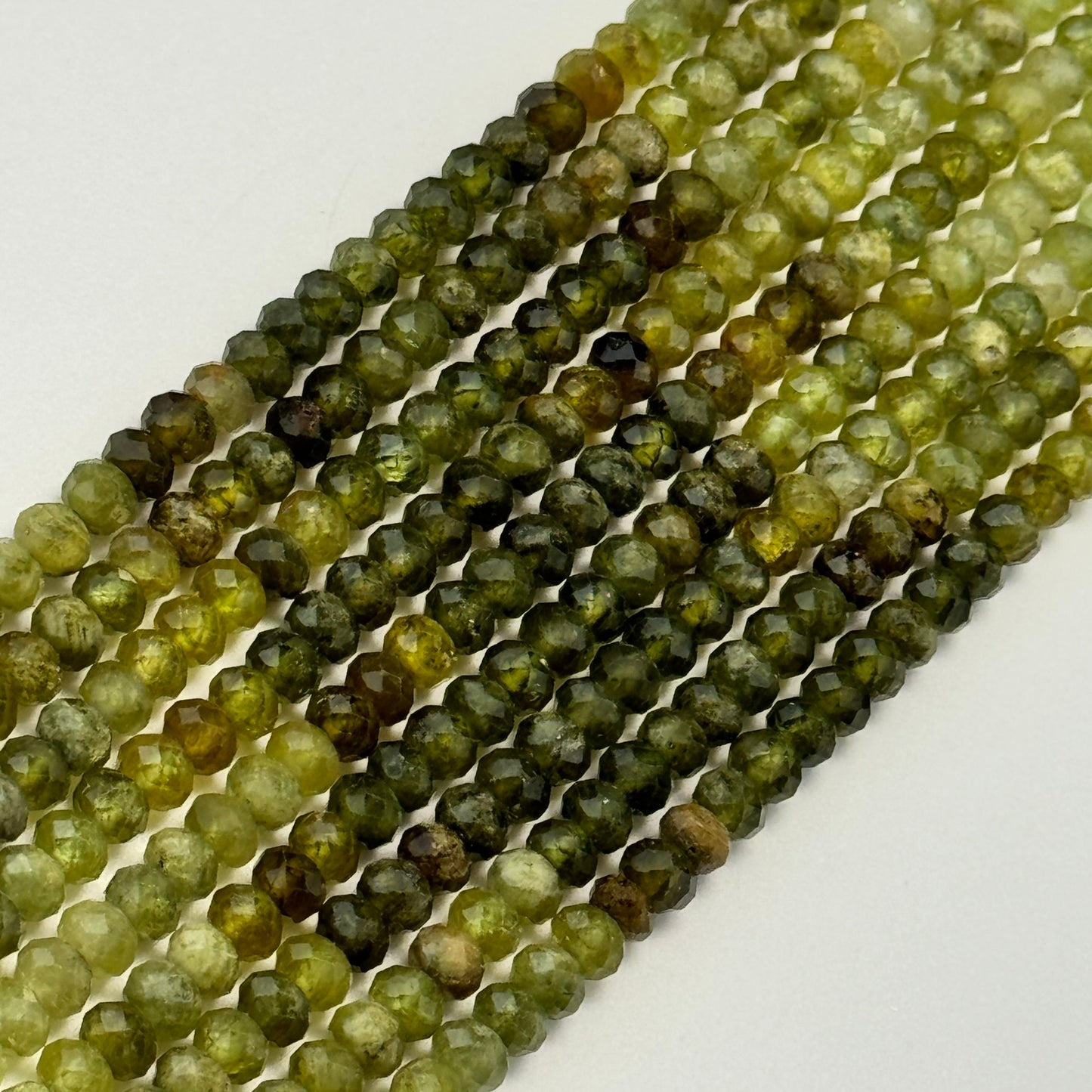 Garnet Faceted Rondelle Beads image 4