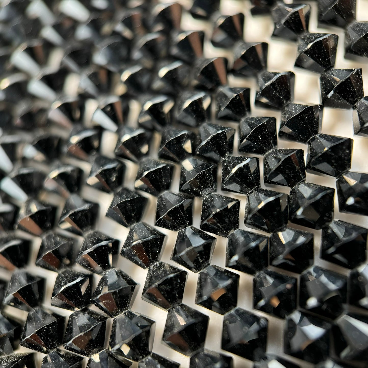 Black Spinel Space Ship Beads image 2
