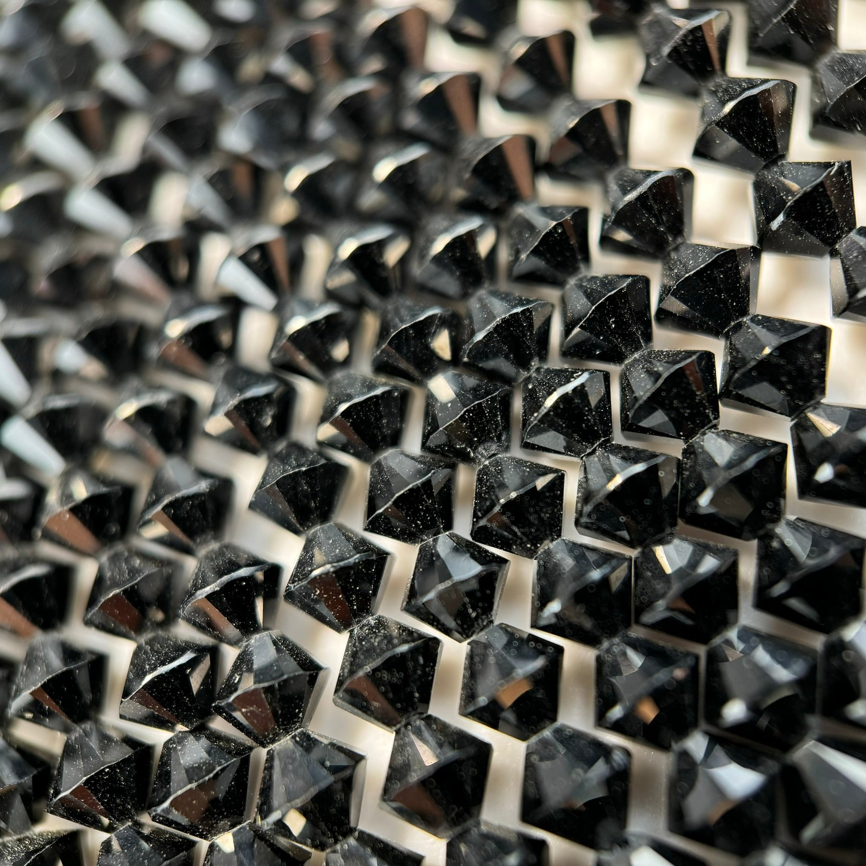 Black Spinel Space Ship Beads image 2