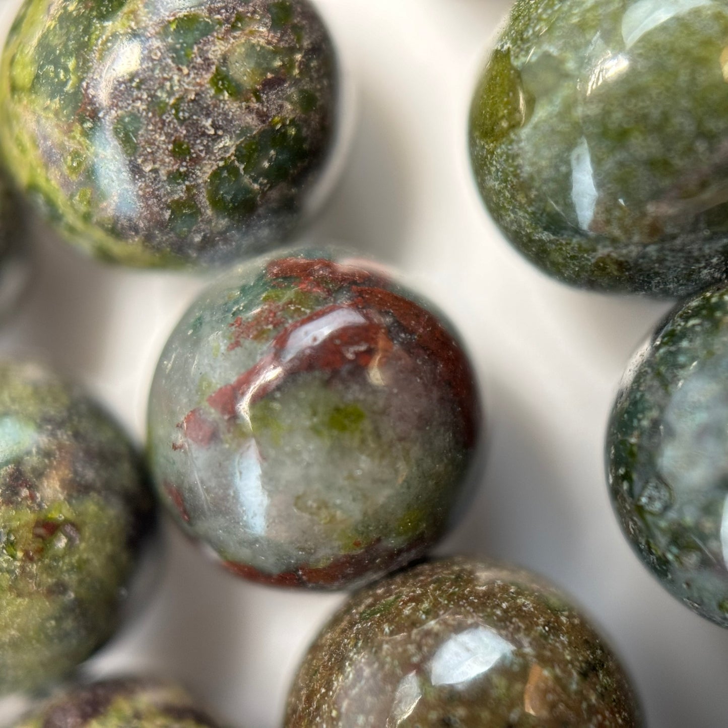 Dragon's Bloodstone Polished Round Beads image 4
