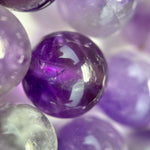 Chevron Amethyst Polished Round Beads image 4