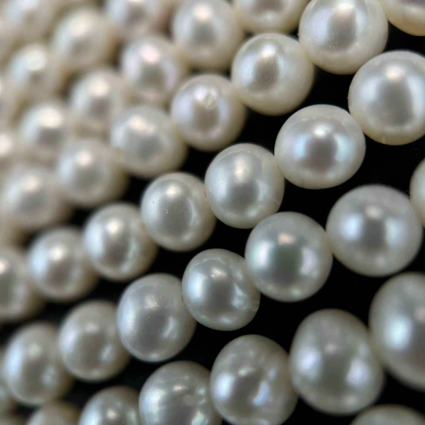 White, Pink and Peach Pearl 5x4.5mm and 4.5x4mm image 7