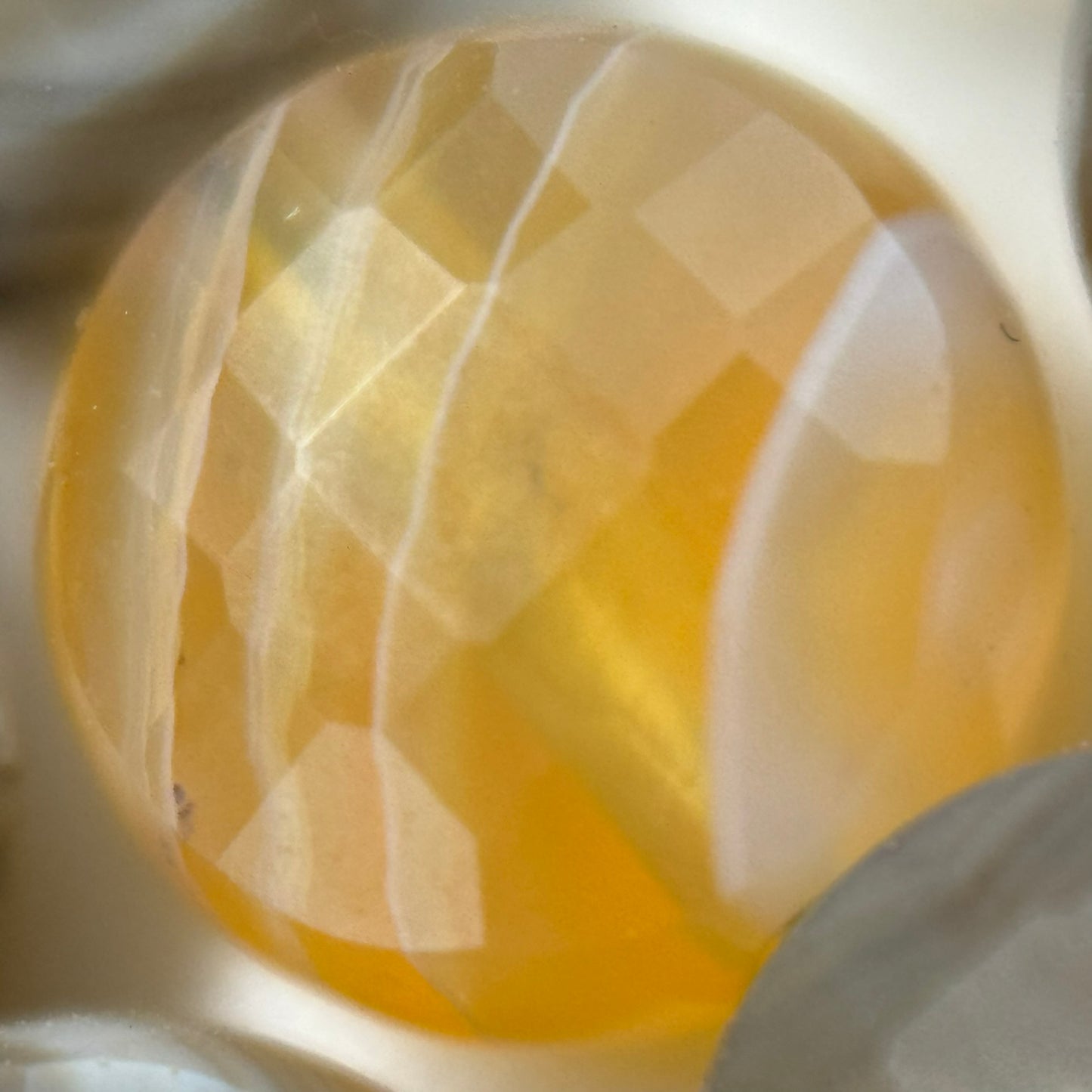 Banded Agate Gemstone Beads - Lentil Shape - Faceted Finish