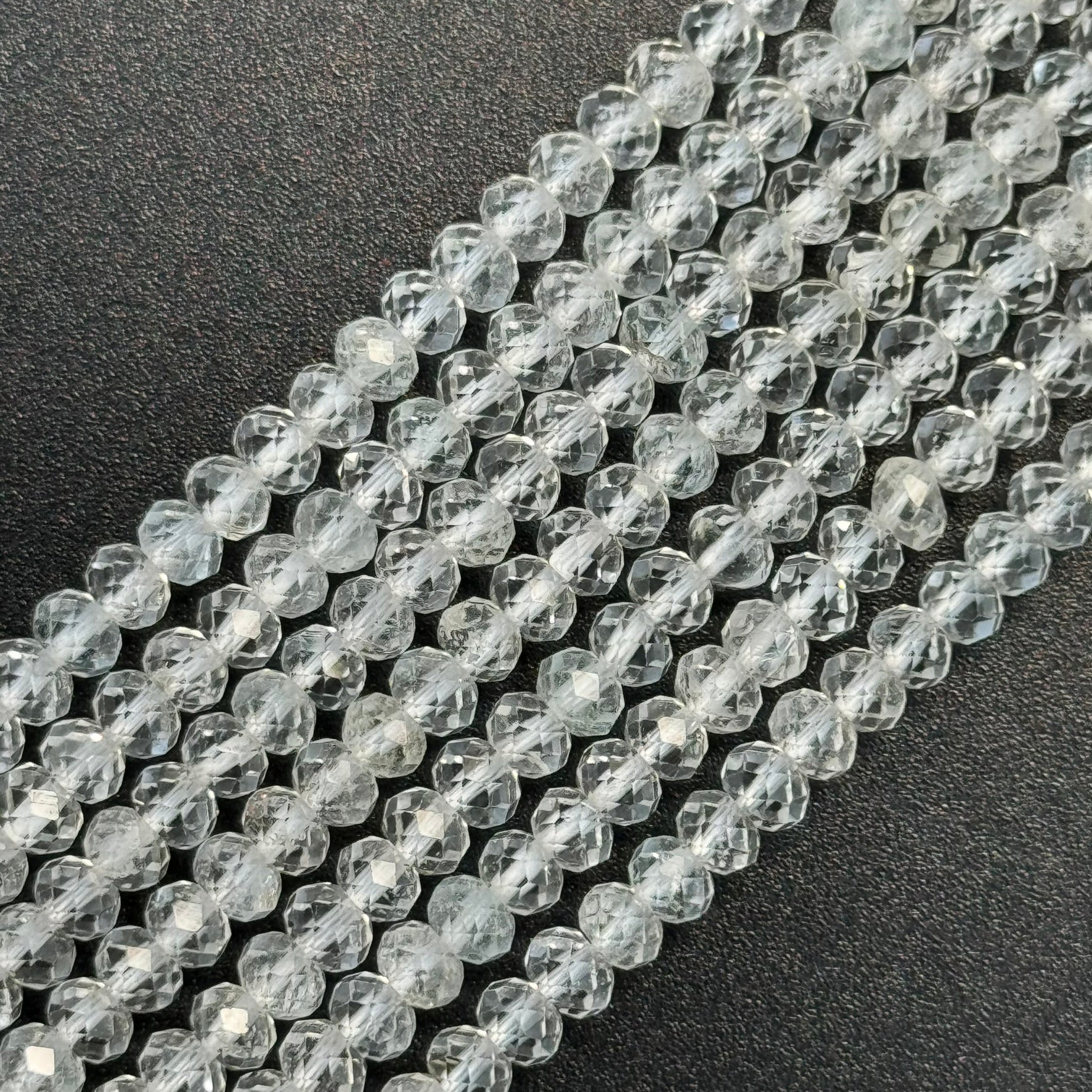 Topaz Faceted Rondelle Beads image 0