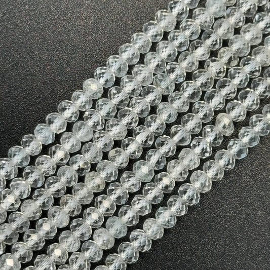 Topaz Faceted Rondelle Beads image 0