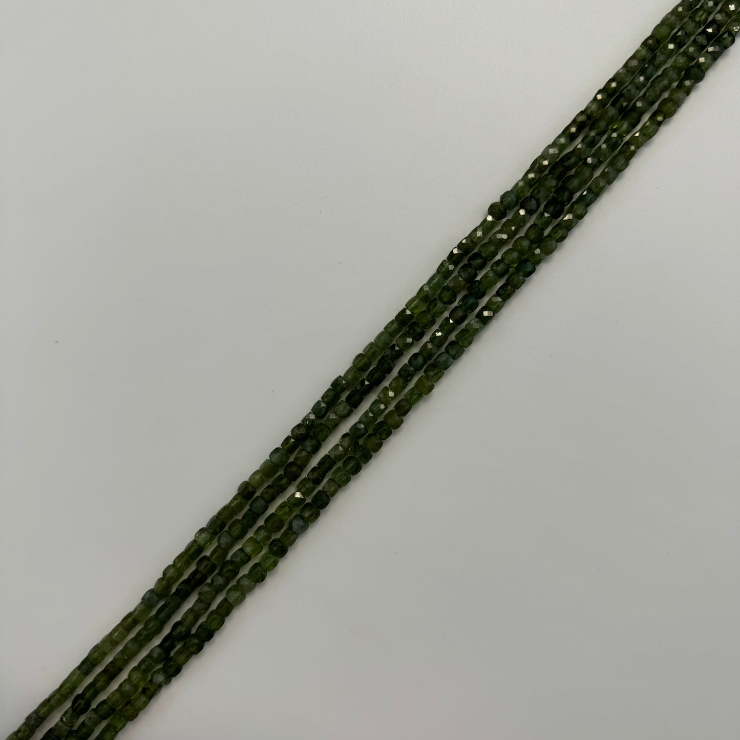 Green Apatite Square Beads image 5