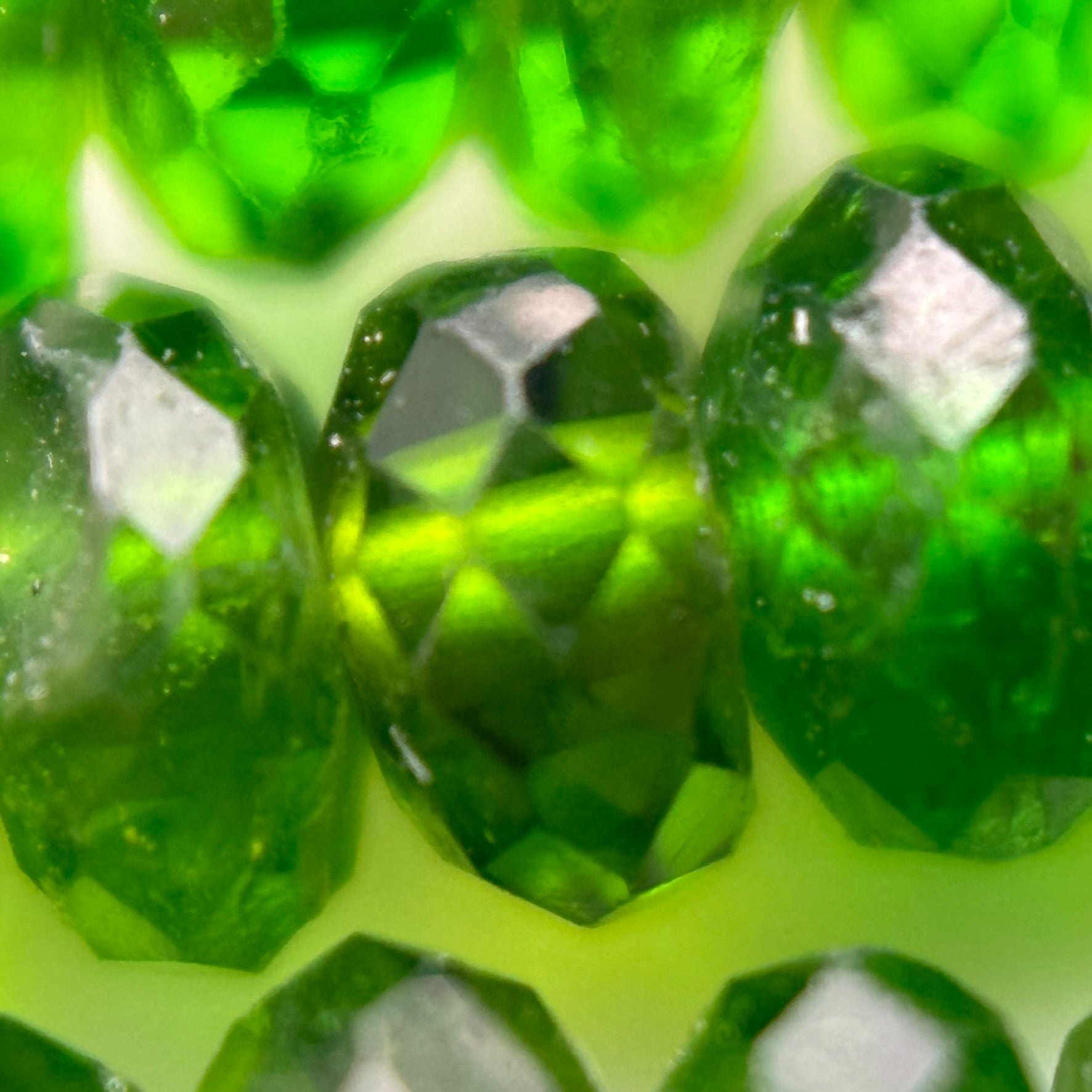 Diopside Faceted 4x3mm Rondelle Beads image 2