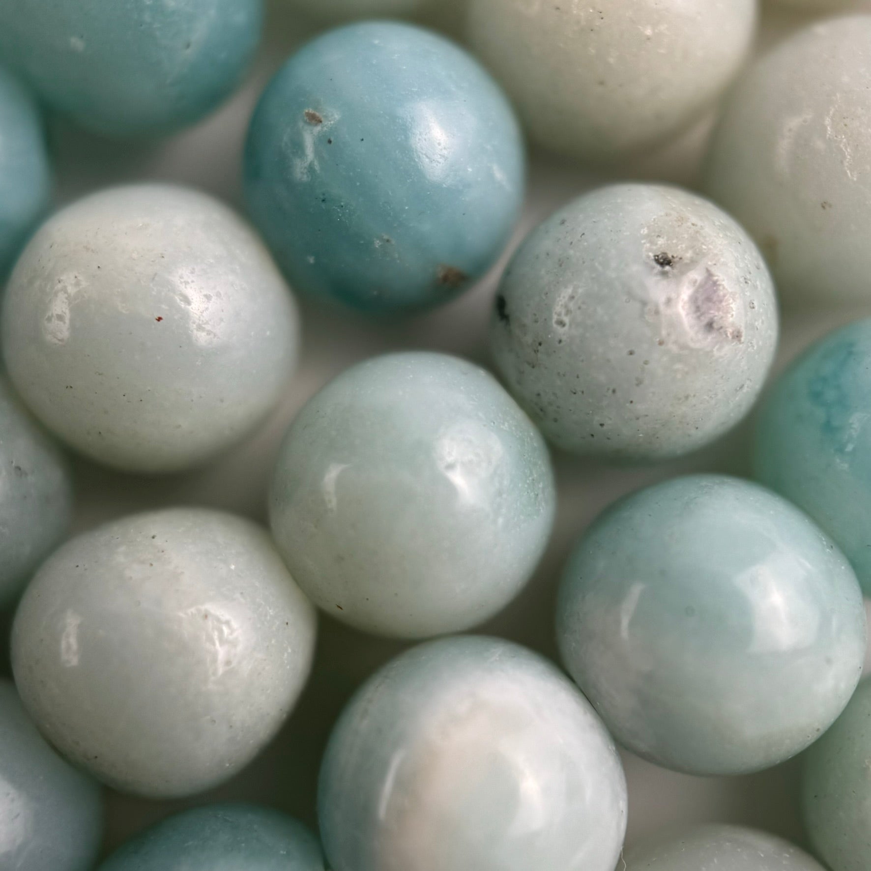 Ocean Jasper (Blue) AA Polished  Round Beads image 6