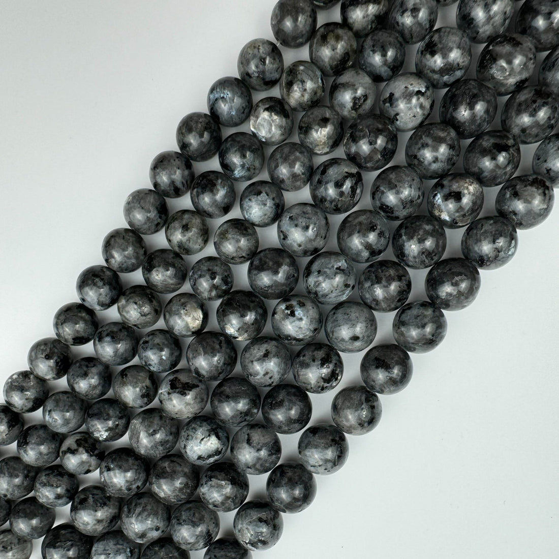 LARVIKITE Beads for Jewelry Making | Shop Gemstone Beads at RezaGemCollection
