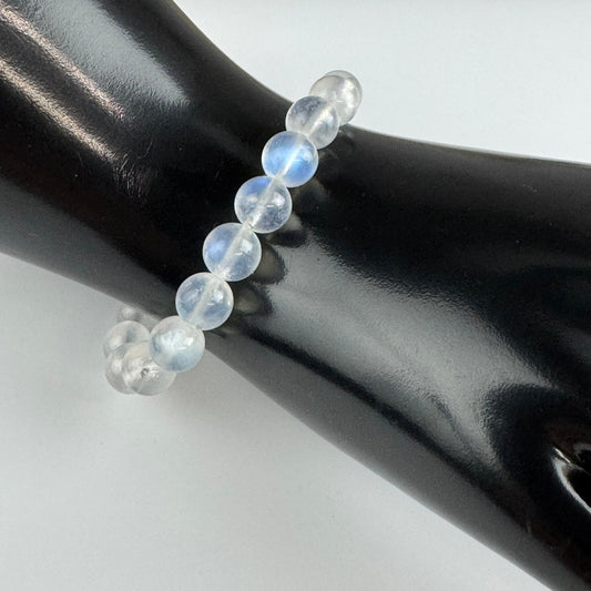 AAAA quality rainbow moonstone bracelet with shimmering natural gemstones styled for everyday elegance