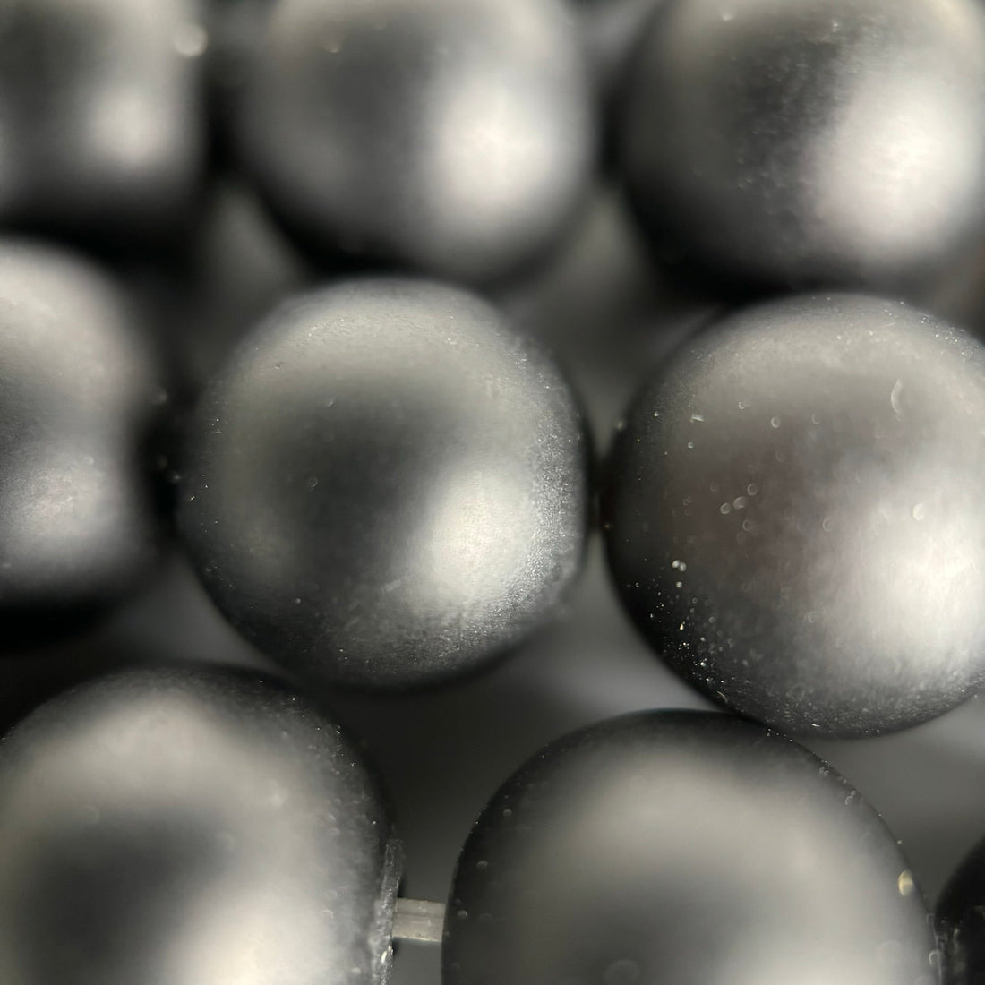 black onyx matte round beads for beaded bracelet making