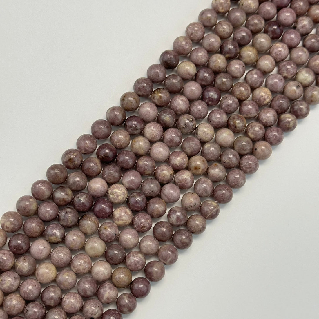 Lepidolite Polished Round Beads image 0