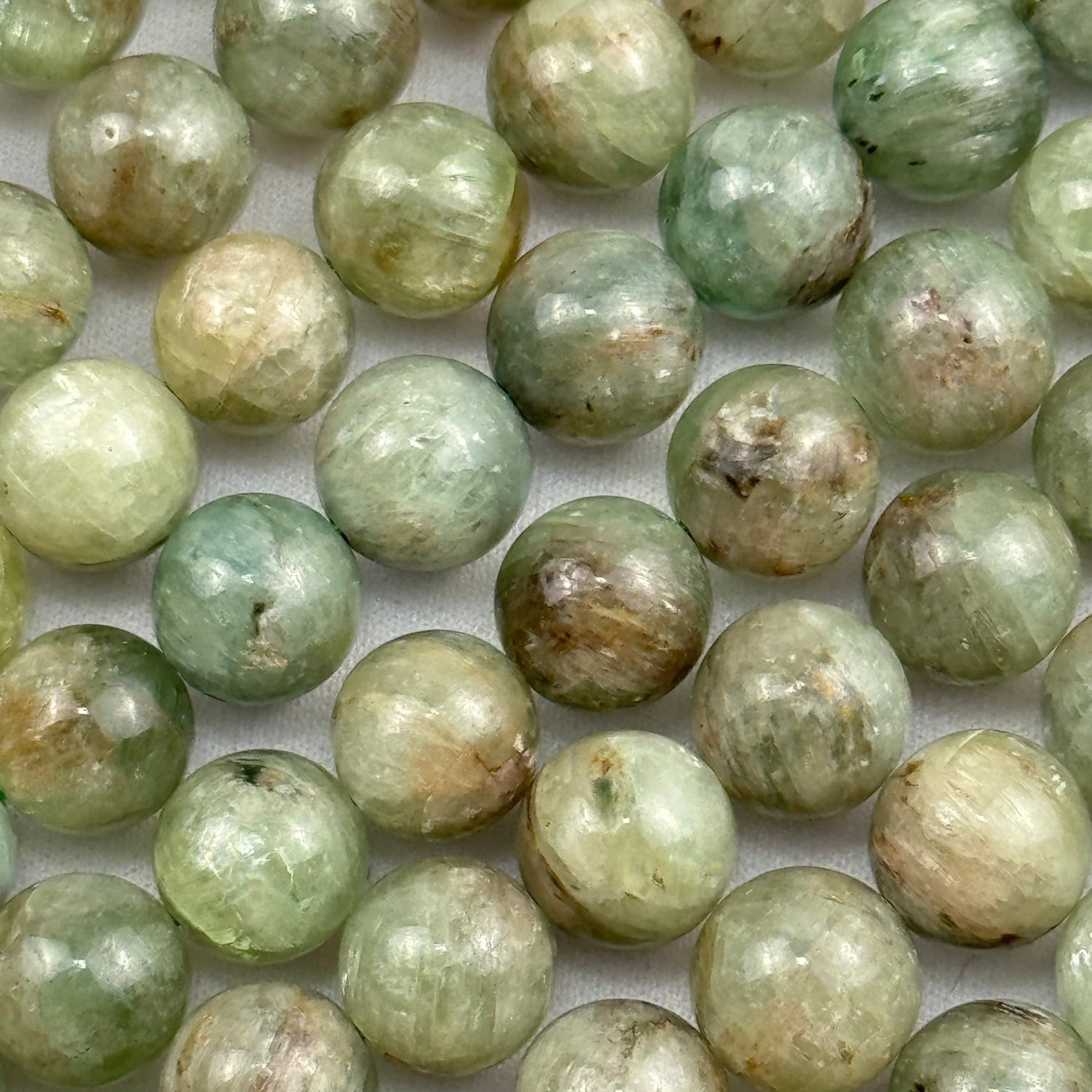 Green Kyanite Gemstone Beads