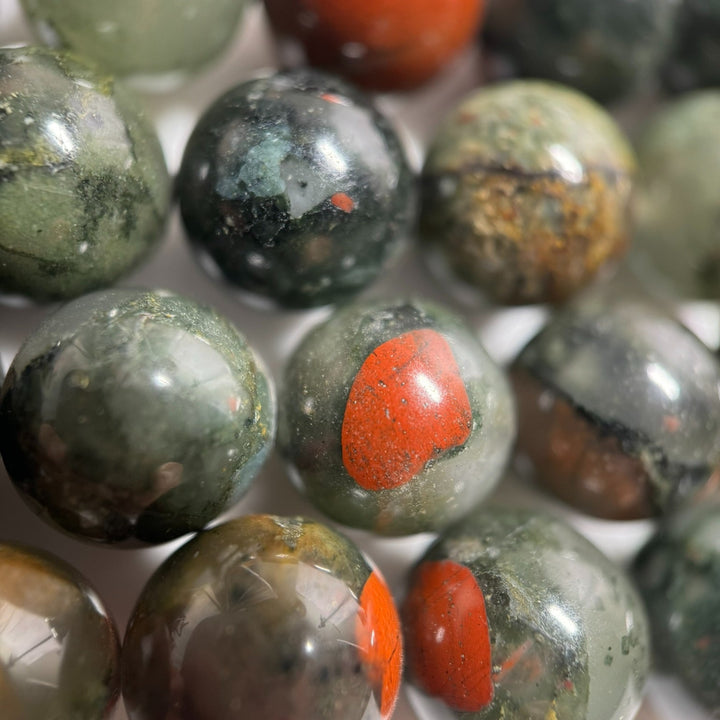 Bloodstone gemstone beads