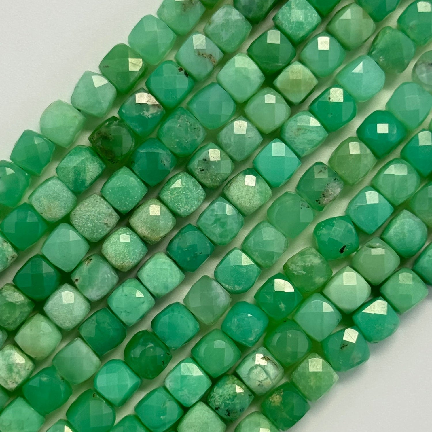 Chrysoprase Stone Beads for Jewelry Making