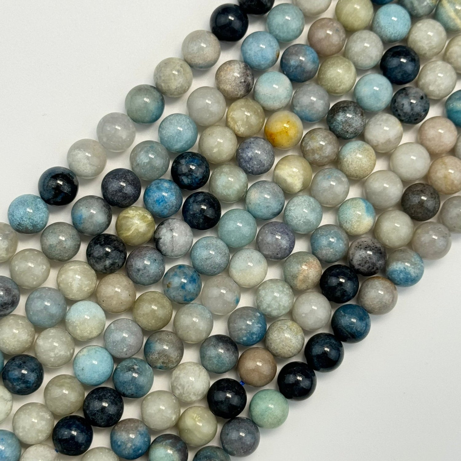 Natural Trolleite gemstone beads for jewelry making and bracelet design by Reza Gem Collection.