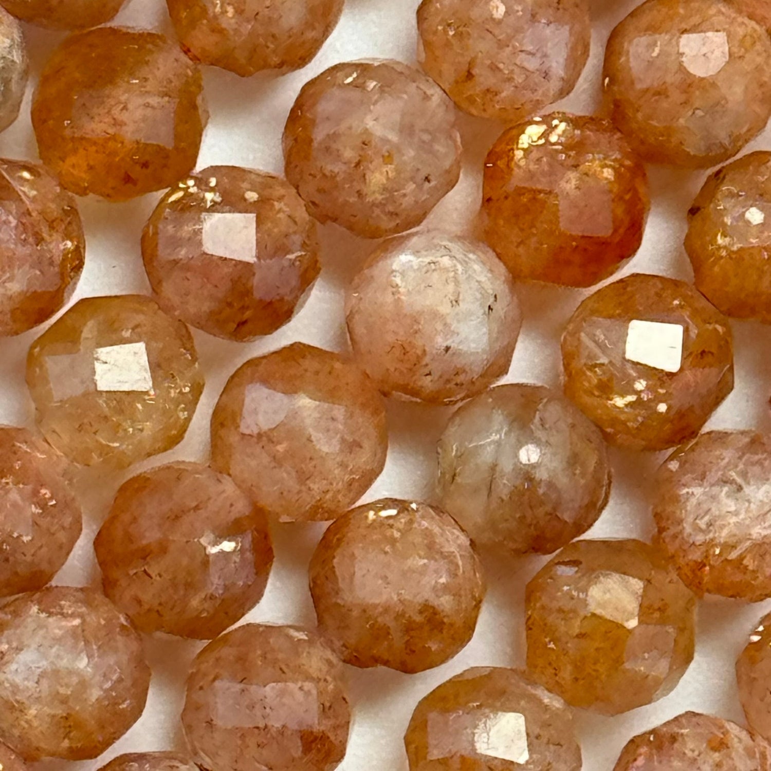Faceted Round Stone Beads