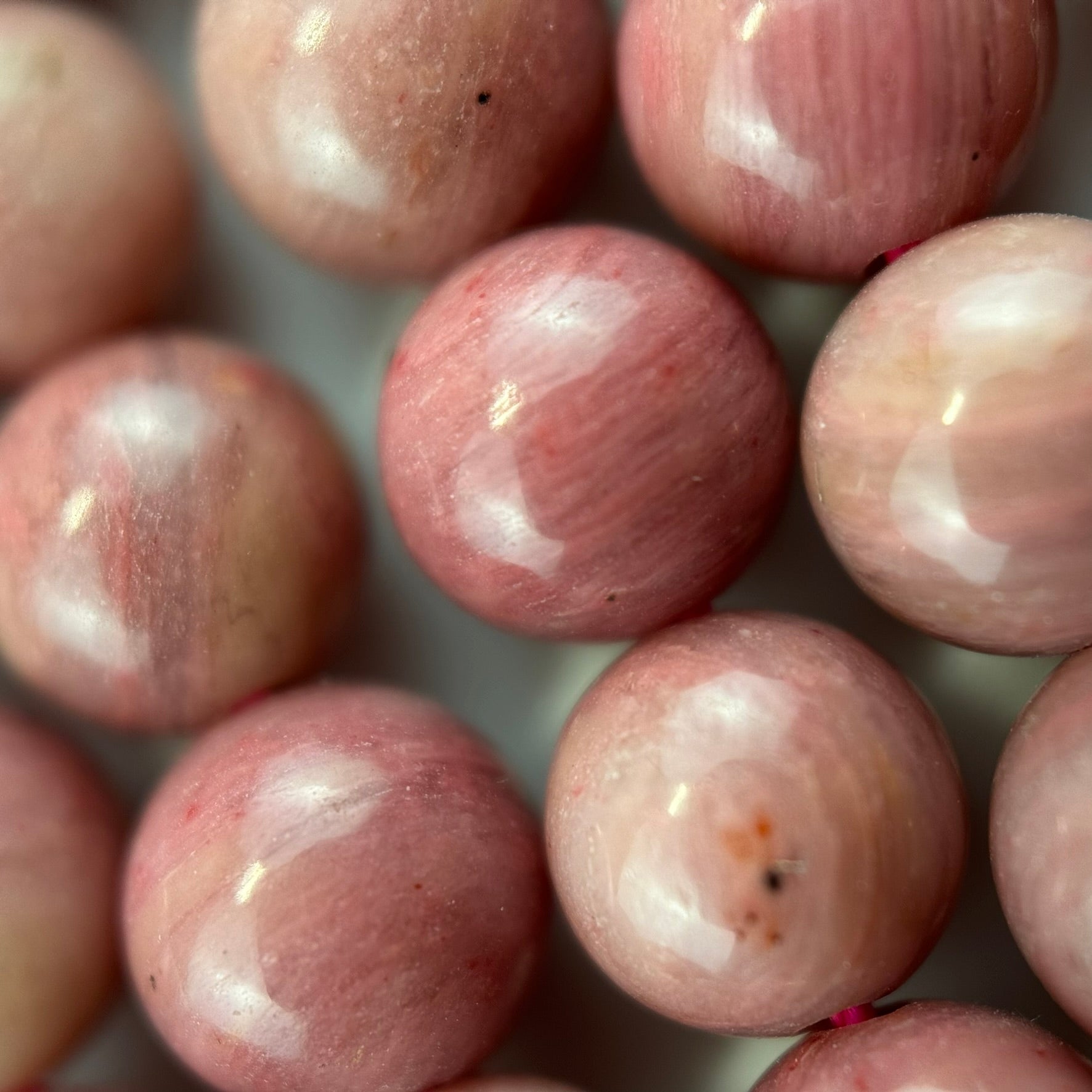 Rhodonite AA Polished Round Beads image 7