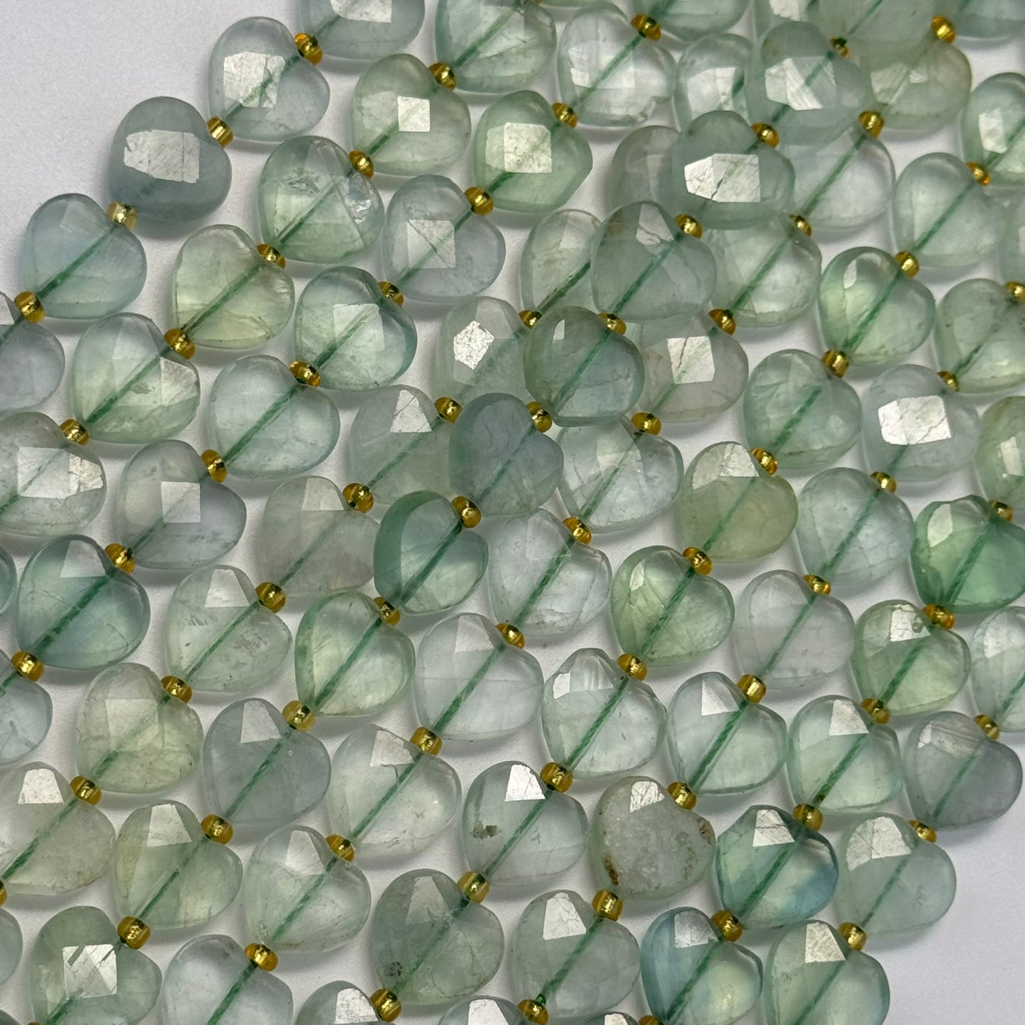 Green Fluorite Faceted Heart 12ÃƒÆ’Ã†â€™Ãƒâ€ Ã¢â‚¬â„¢ÃƒÆ’Ã‚Â¢ÃƒÂ¢Ã¢â‚¬Å¡Ã‚Â¬ÃƒÂ¢Ã¢â€šÂ¬Ã‚Â12 mm Beads image 6