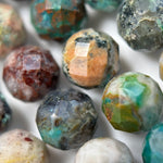 Chrysocolla Faceted Round Beads image 3